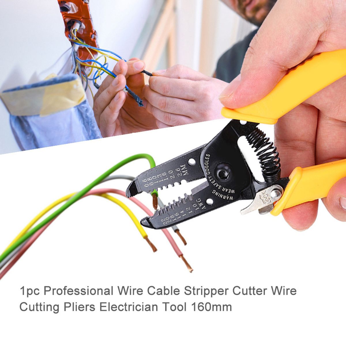 1pc Professional Wire Cable Stripper Cutter Wire Cutting