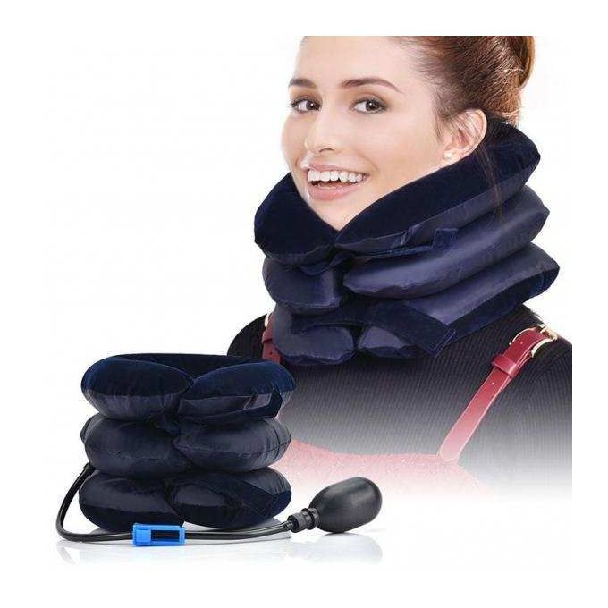 U Shape Inflatable Neck Traction Pillow Cervical Neck Traction Device