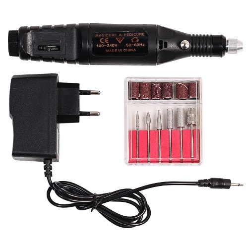 Electric Engraving Pen Vibro Engraver Carve Tool Kit - Black