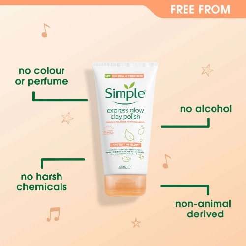 Simple Protect ‘n’ Glow Express Glow Clay Polish-  150ml