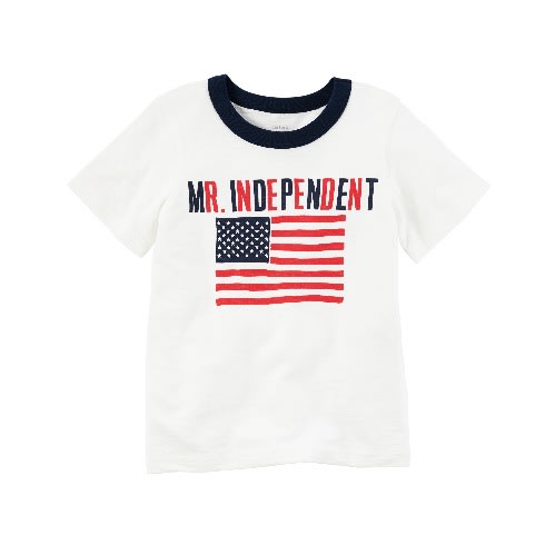 Mr Independent Jersey Tee - White