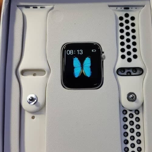 T55 Smartwatch 6 -- White+ Free Extra Strap