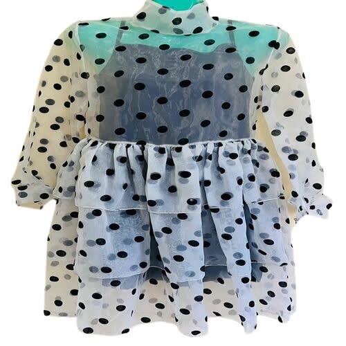 Polka Dot Skater Dress With Inner Dress