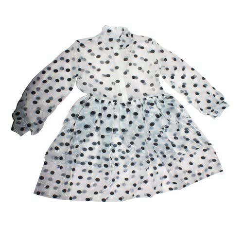 Polka Dot Skater Dress With Inner Dress