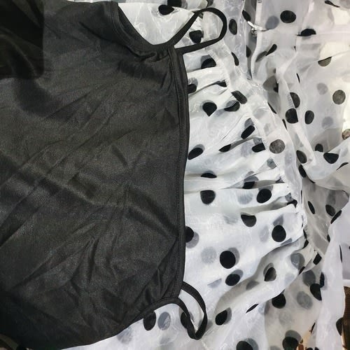 Polka Dot Skater Dress With Inner Dress
