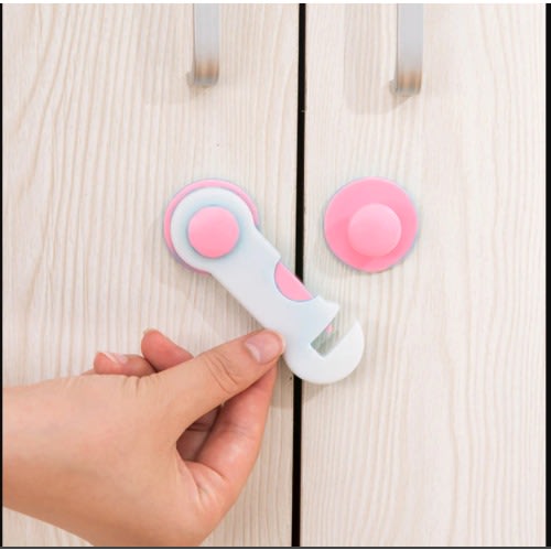 Child Safety Regrigerator & Cabinet Baby Security Lock  Pink