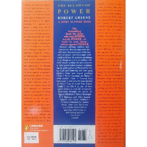 The 48 Laws Of Power By Robert Greene - Big Volume