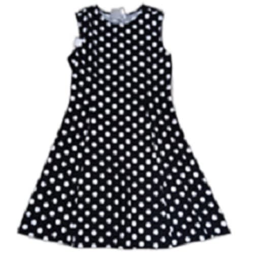 Flayed Poka Dots Mini Dress For Ladies