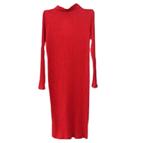 Pleated High neck Dress