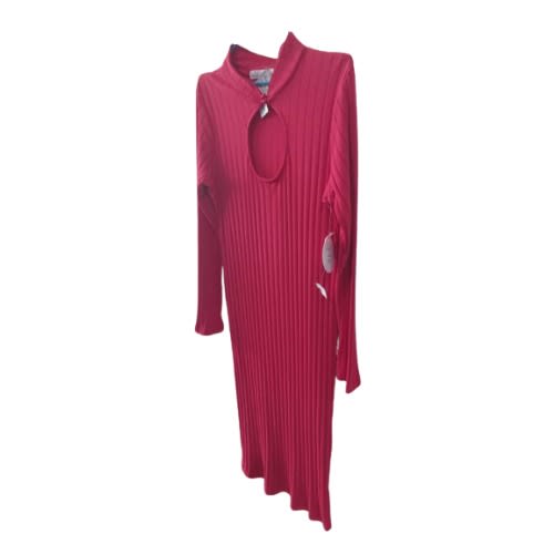 Pleated High neck Dress
