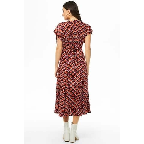 Geo Print Tie Dress