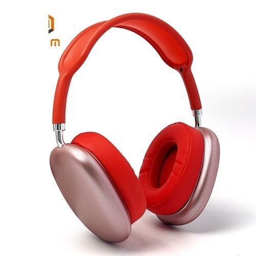 Wireless Bluetooth Stereo Hifi Super Bass Headset With Qualcomm Chip HDMI- Red
