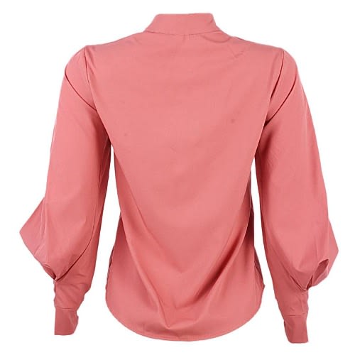 Puffy Sleeve Cotton Blouse