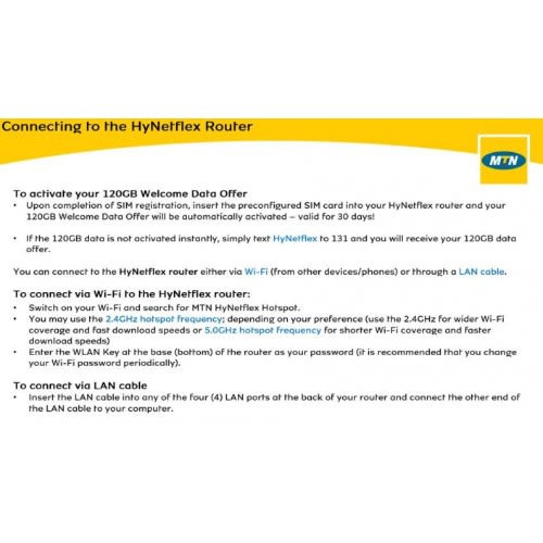 ZTE Mtn Hynetflex 4G + Broadband Router + Mini UPS