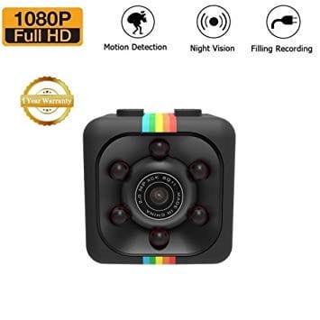 Pawaca 1080P - Mini Camera - HD Camcorder Spy Camera Nanny Web Cam - Video Recorder