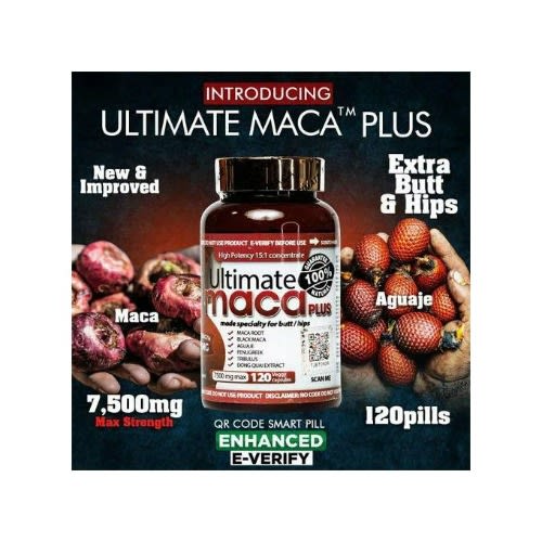 Ultimate Maca Plus Combo Pack For Bigger Butts - 120caps