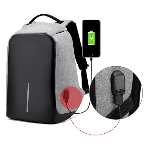 Anti Theft Security Travel Backpack & Laptop Bag With USB Charging Port - 2017 Design