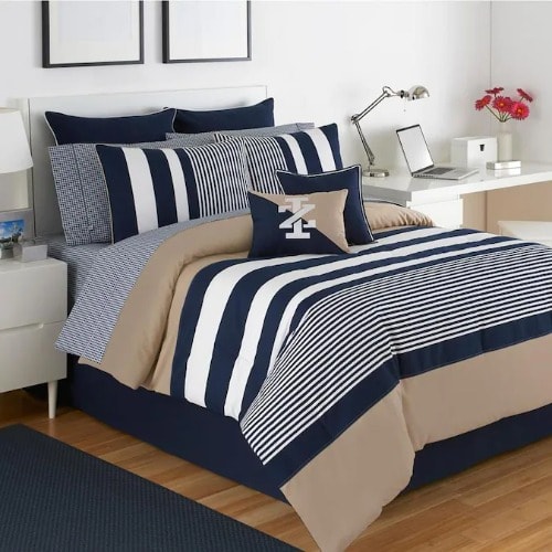 Duvet With Bedsheet And 4 Pillowcases - Multicolor Stripe