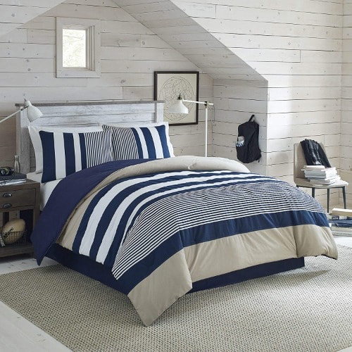 Duvet With Bedsheet And 4 Pillowcases - Multicolor Stripe