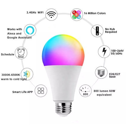 Smart Wi-Fi Bulb - 10w