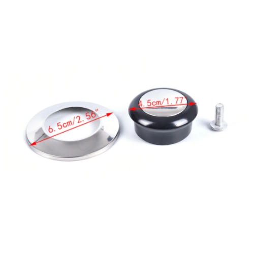 Heat-resistant Pot Pan Lid Handle - Black And Silver 2 Pieces