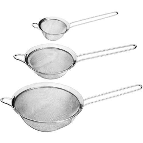 Stainless Steel Sieve - Set Of 3