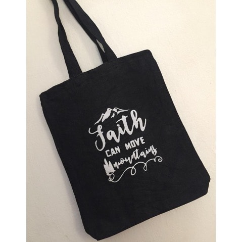 Woman Of Virtue Design Blue Jeans Tote Bag