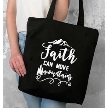 Woman Of Virtue Design Blue Jeans Tote Bag