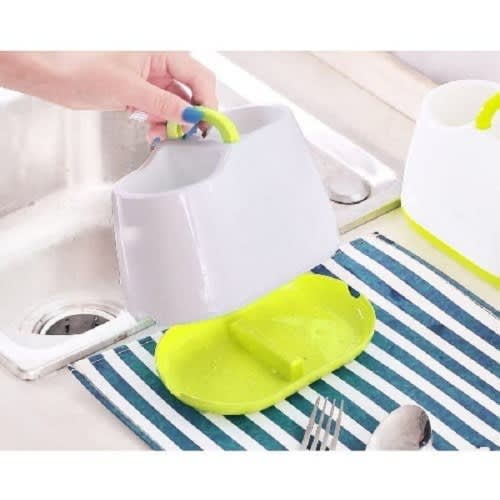 Cutlery Holder With Drainer And Organizer