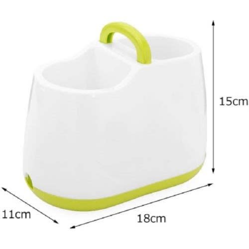 Cutlery Holder With Drainer And Organizer