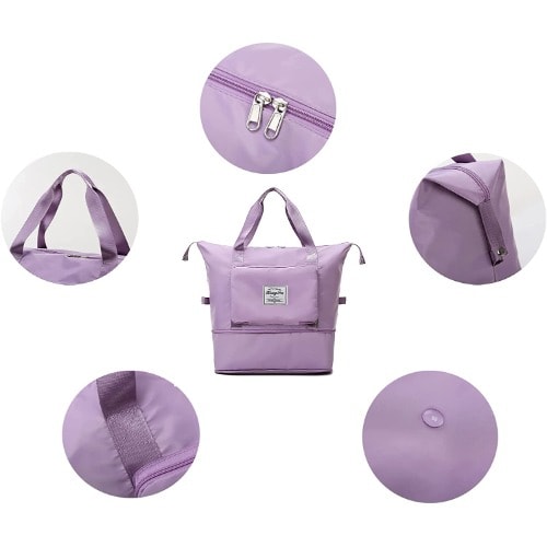 Foldable Travel Bag - Purple