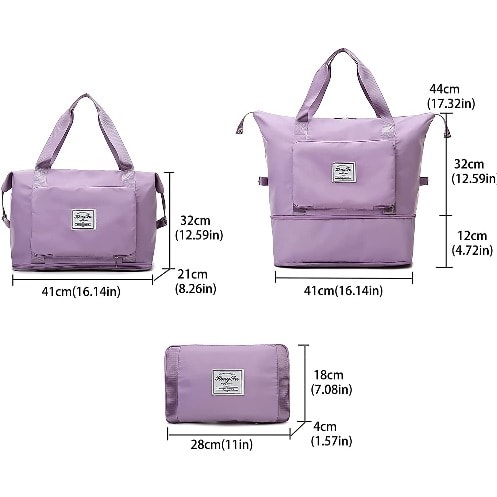 Foldable Travel Bag - Purple