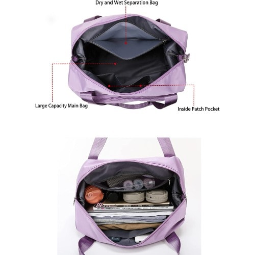 Foldable Travel Bag - Purple