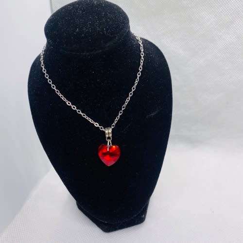 Crystal Heart Pendant Necklace