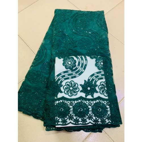 Emerald Green  3D lace -5yards