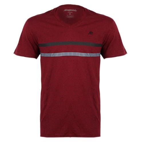 Men's Burgundy Space Dye T-shirt