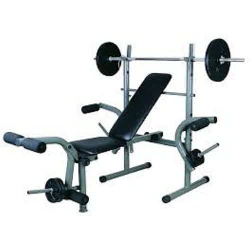 Weight Lifting Bench with 50kg Weight Plate and Bar