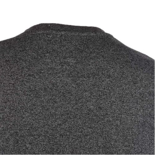 Men's Black Marled Print T-shirt