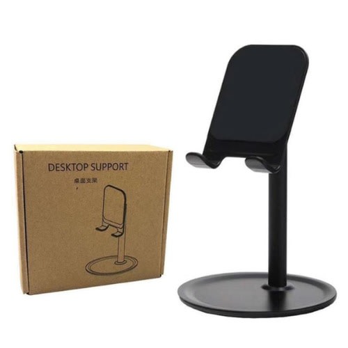 Multi-angle Adjustable Desk Mobile Phone Tablet Holder Stand - Black