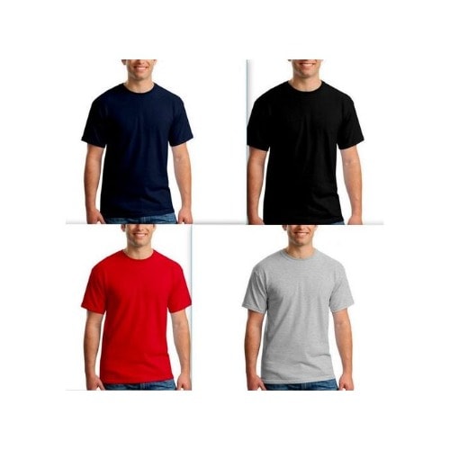 Set-of-four Round Neck Polo For Men T-shirt