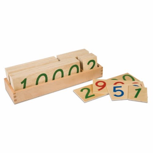 Large Wooden No. Cards 1-9000