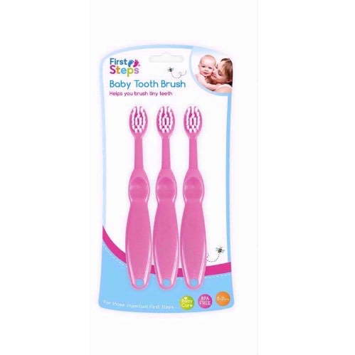 Baby Tooth Brush - Pink