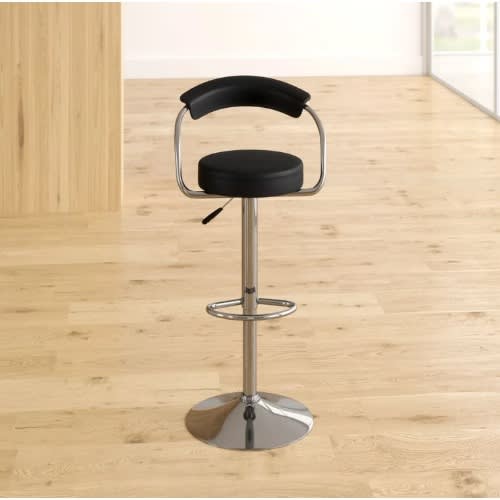 Bar Stool -02 - Set Of 2 - Black