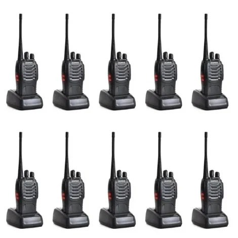 Two-way Radio Bf-888s Walkie Talkie Uhf 5w 16ch - 10 Pieces