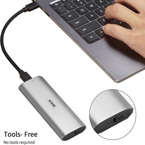 M.2 Sata SSD Enclosure Adapter Reader