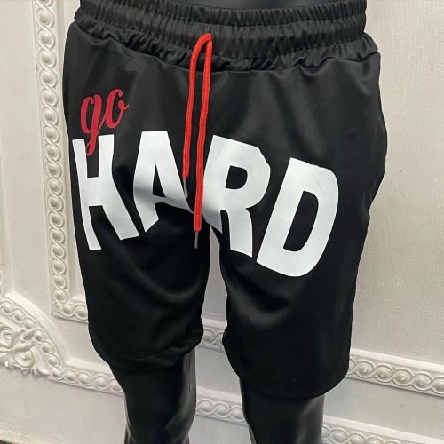 Massive Aff Go Hard Or Go Home Short Black