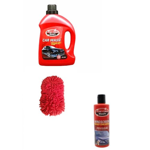 Car Wash Liquid +windscreen Washer & Sponge