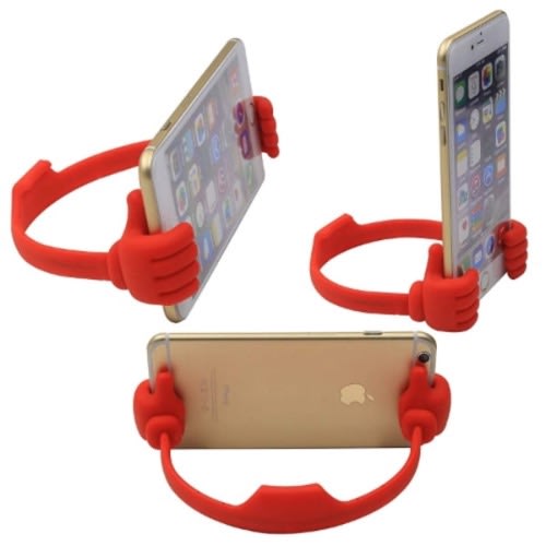 Adjustable Thumb Up Mobile Phone /tablet Stand Holder -Red