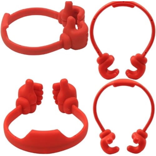 Adjustable Thumb Up Mobile Phone /tablet Stand Holder -Red