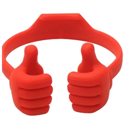 Adjustable Thumb Up Mobile Phone /tablet Stand Holder -Red